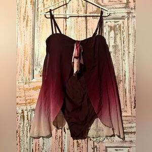 Elegant Ombre One-Piece Swimsuit